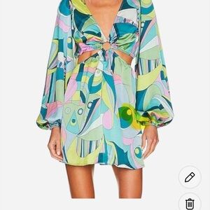 Show Me Your MuMu Vibrant Patterned Mini Dress